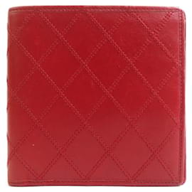 Cartera de cuero con doble pliegue Chanel
