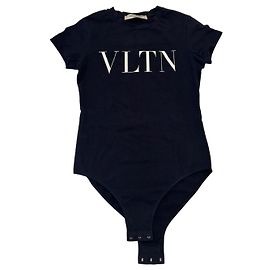 Body en coton Valentino Garavani VLTN - Noir