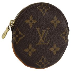 LOUIS VUITTON Monogram Porte Monnaie Round Coin Purse M61926 LV Auth 178792A