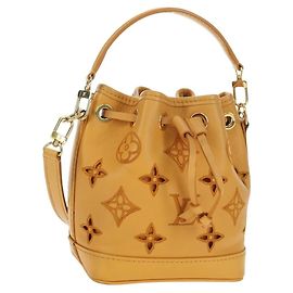 LOUIS VUITTON LV Broderie Anglaise Nanonoe Bag Yellow M82469 LV Auth 177290SM