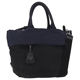 Borsa PRADA Nylon 2way Nera Argento Autentica ep14530A - Prada