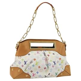 LOUIS VUITTON Borsa a Spalla Monogram Multicolor Judy GM Bianco M40253 Auth ka4325V