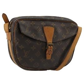 LOUIS VUITTON Monogram Jeune Fille MM Schultertasche M51226 LV Auth BA12363