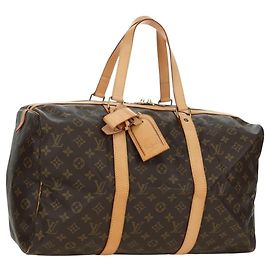 LOUIS VUITTON Monogram Sac Souple 45 Boston Bag M41624 LV Auth 177968SAV