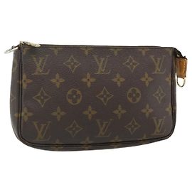 LOUIS VUITTON Monogram Pochette Accessoires Pouch M51980 LV Auth am11622