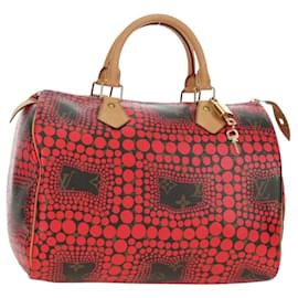 LOUIS VUITTON Dot Infinity Yayoi Kusama Speedy 30 Bag Red M40693 Auth 179418SAM