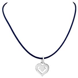 Pendente O.J. Perrin, "Cuore Leggenda", oro bianco.