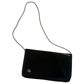 Dior Black Patent Leather Clutch Bag