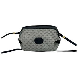 Gucci Vintage Micro GG Logo Leder Mini Schultertasche