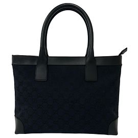 Gucci GG Canvas Leather Handbag Mini Tote Bag
