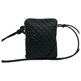 Mini borsa a tracolla Chanel Vintage Cambon Line in pelle