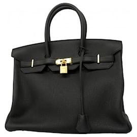 Hermès Bolsa Hermes Birkin 35 em couro Togo