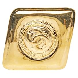 Broche Chanel Coco Mark chapado en oro y diamantes