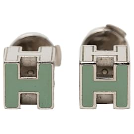 Hermes Cage d'H H-Cube Logo Stud Earrings - Hermès
