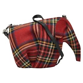 Borsa a tracolla Loewe Tartan Check Elephant