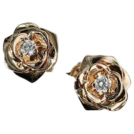 Orecchini a lobo Piaget Rose in oro rosa e diamanti