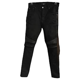 Jeans Amiri Neri con Dettagli Zip