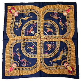 Hermès Voitures Paniers foulard in seta 89cm