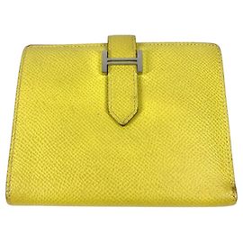 Cartera Hermès Bicolor Bearn Compact Verso H Logo