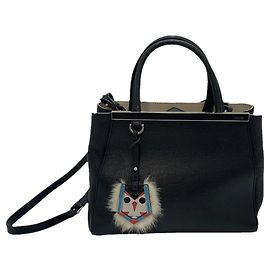 Borsa Fendi 2Jours in pelle nera