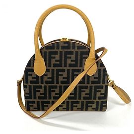 Borsa a 2 vie in tela Fendi Zucca