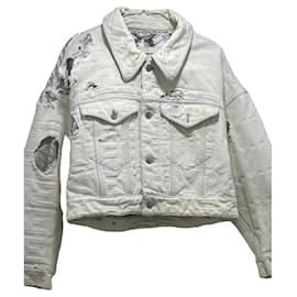 Chaqueta vaquera Fendi x Marc Jacobs RE23 blanca