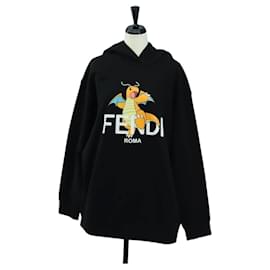 FENDI FENDI x FRGMT x POKMON Hoodie Kairyu Ccotton XS Black Auth am11638SM - Fendi