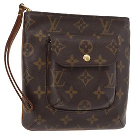 LOUIS VUITTON Monogram Partition Pouch M51901 LV Auth 179748