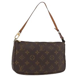 LOUIS VUITTON Monogram Pochette Accessoires Cartera M51980 LV Auth BA12601