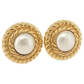 Orecchini CHANEL metallo Gold CC Auth 178397 - Chanel