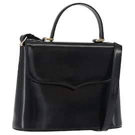 Borsa SAINT LAURENT in pelle 2way Nera Oro Auth 180103