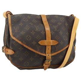 LOUIS VUITTON Borsa a Spalla Monogram Saumur 30 M42256 LV Auth ep14523