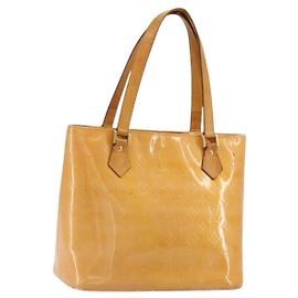 LOUIS VUITTON Borsa Monogram Vernis Houston Rose M91054 LV Auth ep14487