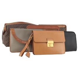 GIVENCHY Christian Dior, Celine, MCM Macadam Canvas Bag 6 Set Auth 177930