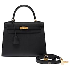 Hermès Borsa HERMES Kelly 25 in Pelle Nera - 103510