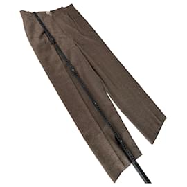 Pantalon en laine vintage Yves Saint Laurent Marron 38/M
