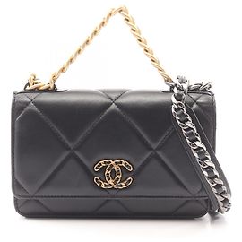 Borsa a tracolla Chanel 19 Dixneuf in pelle di agnello