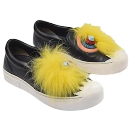 Fendi Monster Slip-On Sneaker Schwarz