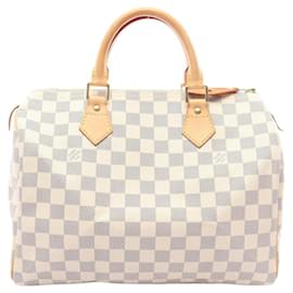 Borsa Louis Vuitton Speedy Bandoulière 30 Damier Azur