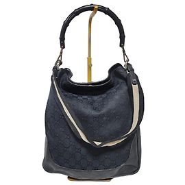 Bolso Gucci GG Canvas Bamboo Negro