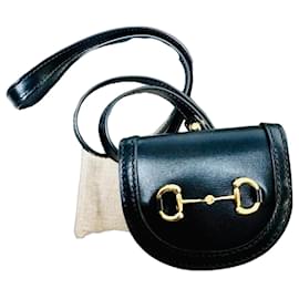 Gucci Mini Borsa Horsebit in Pelle Nera