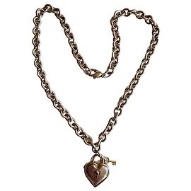 Tiffany & Co CollieCœur lucchetto e chiave in Argento Sterling 925 e oro giallo 750/000750