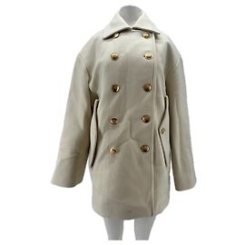 Tommy Hilfiger Wollmantel Beige Größe 34