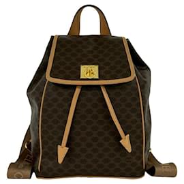 Celine Vintage Macadam Blazon Triomphe Leather Backpack - Céline