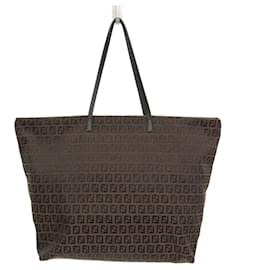Borsa Tote Fendi Zucchino in tela e pelle