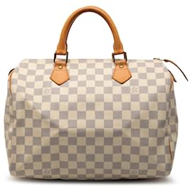 Louis Vuitton White Damier Azur Speedy 30