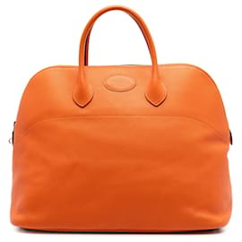 Hermès Orange Clemence Bolide 45