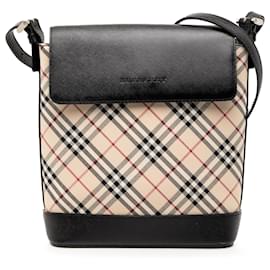 Borsa a tracolla in tela Burberry Beige Nova Check