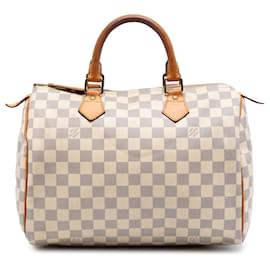 Louis Vuitton White Damier Azur Speedy 30