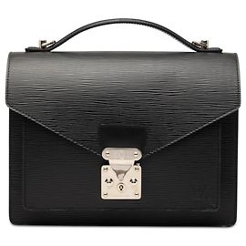 Louis Vuitton Black Epi Monceau 28